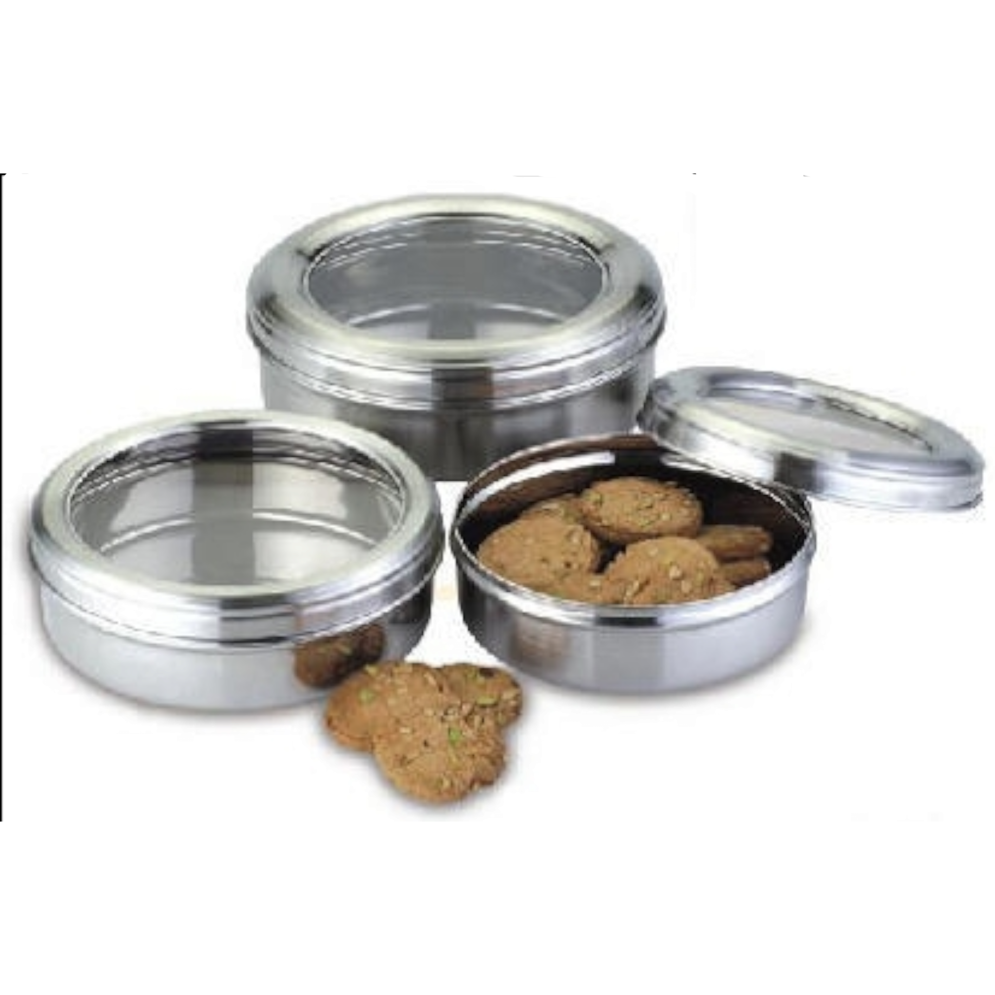 Dabba Cake Tin Medium 24.5cm Staineless Steel SGN802