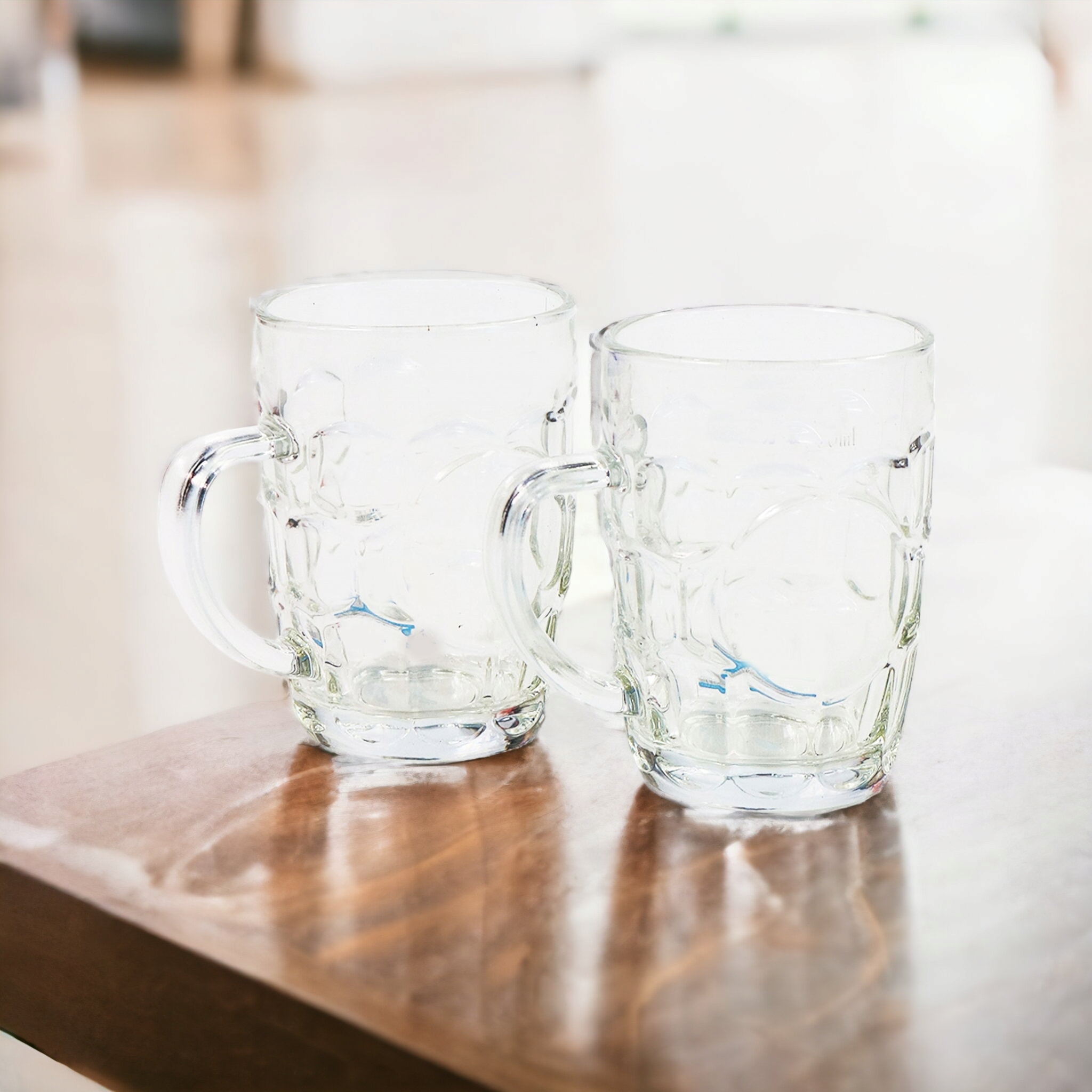 Glass Tumbler Beer Mugs 2pack 9449