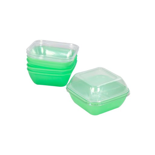 Plastic Dessert Bowl Rubber with Lid