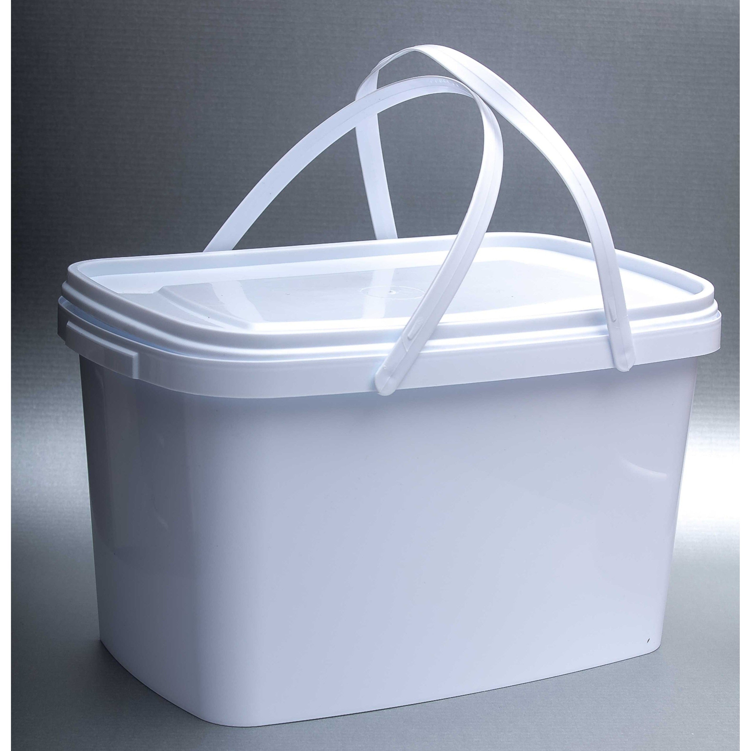 10L Bucket Rectangular Tamperproof with Handle and Lid