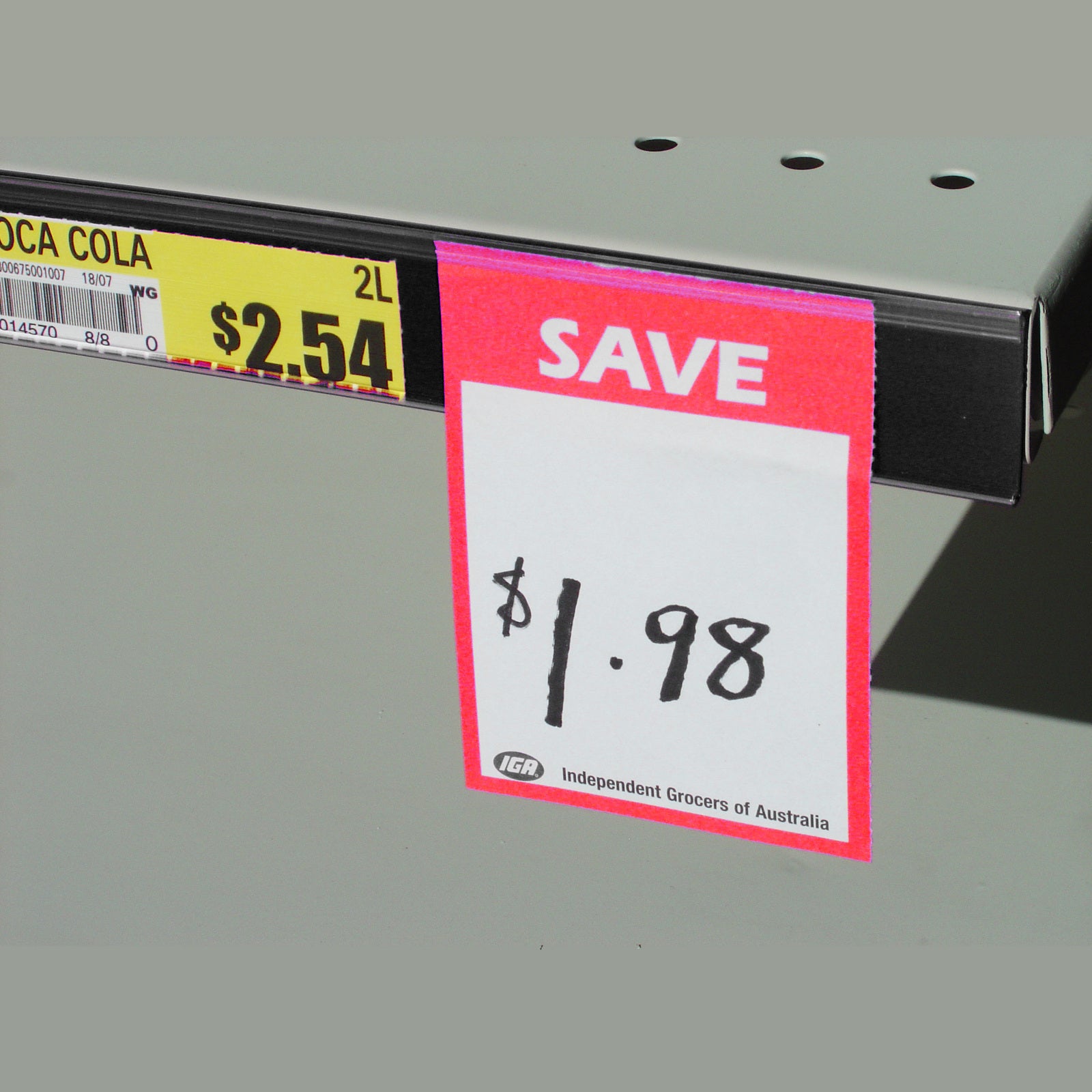 Shelf Talkers Plastic 914x33mm Black