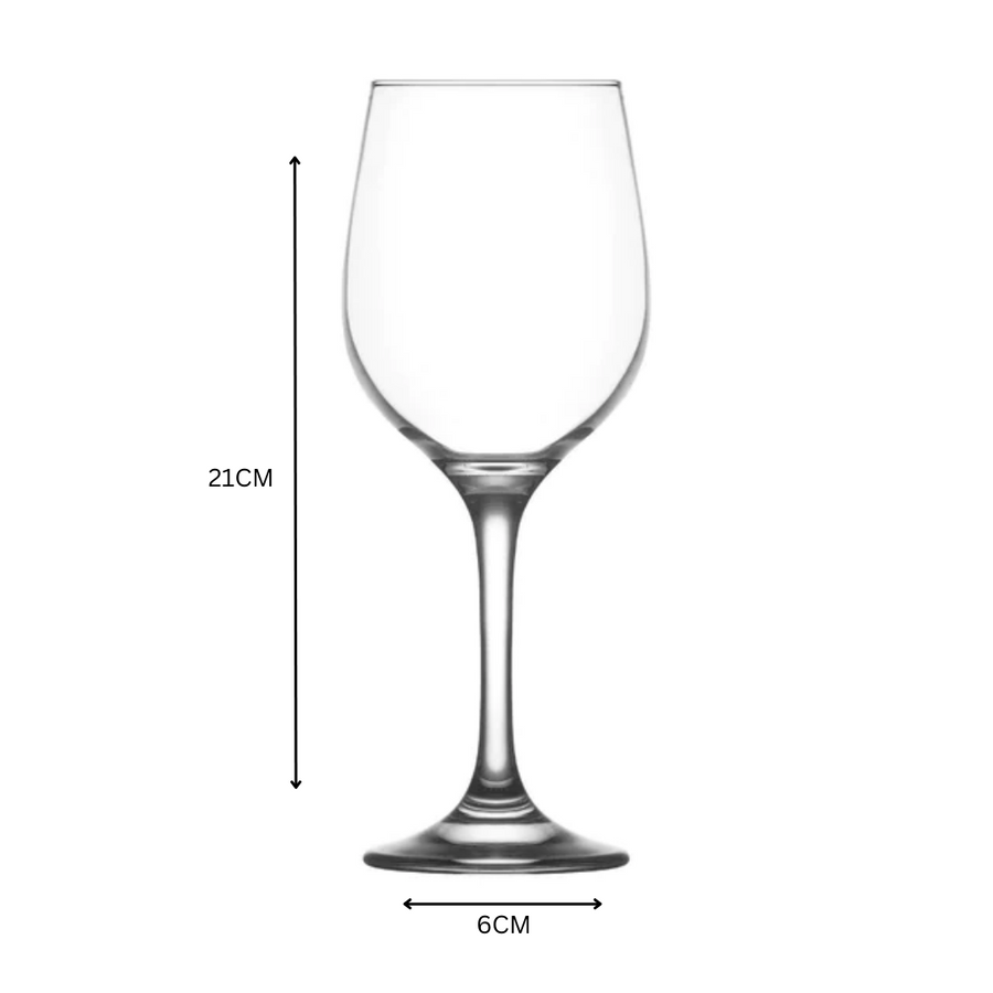 LAV Glass Tumbler 385ml Stemmed Wine Glass SGN1886