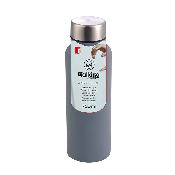 Bergner Vacuum Travel Flask 750ml Bottle Grey Stainless Steel SGN2184