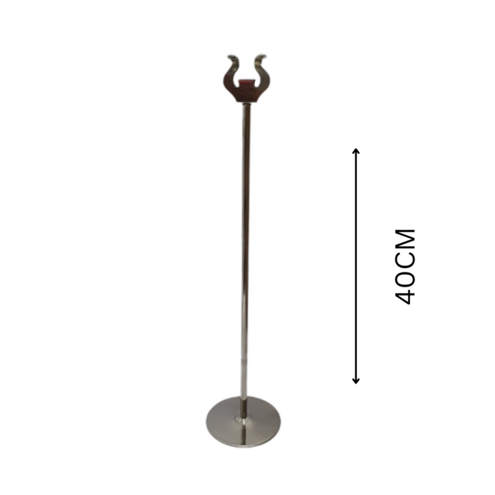 Table Number Stand 40cm Stainless Steel SGN354