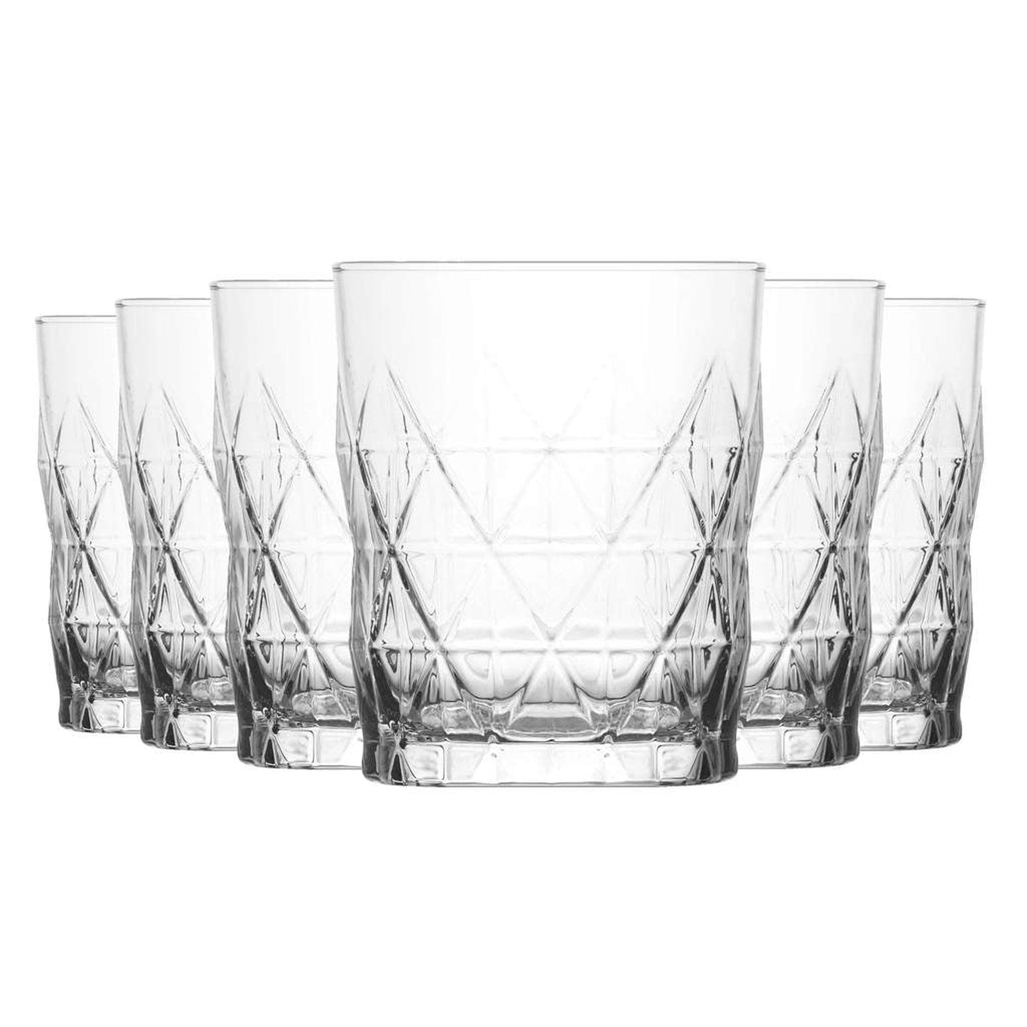 LAV Glass Tumbler 345ml Keops Whisky 6pack SGN1877