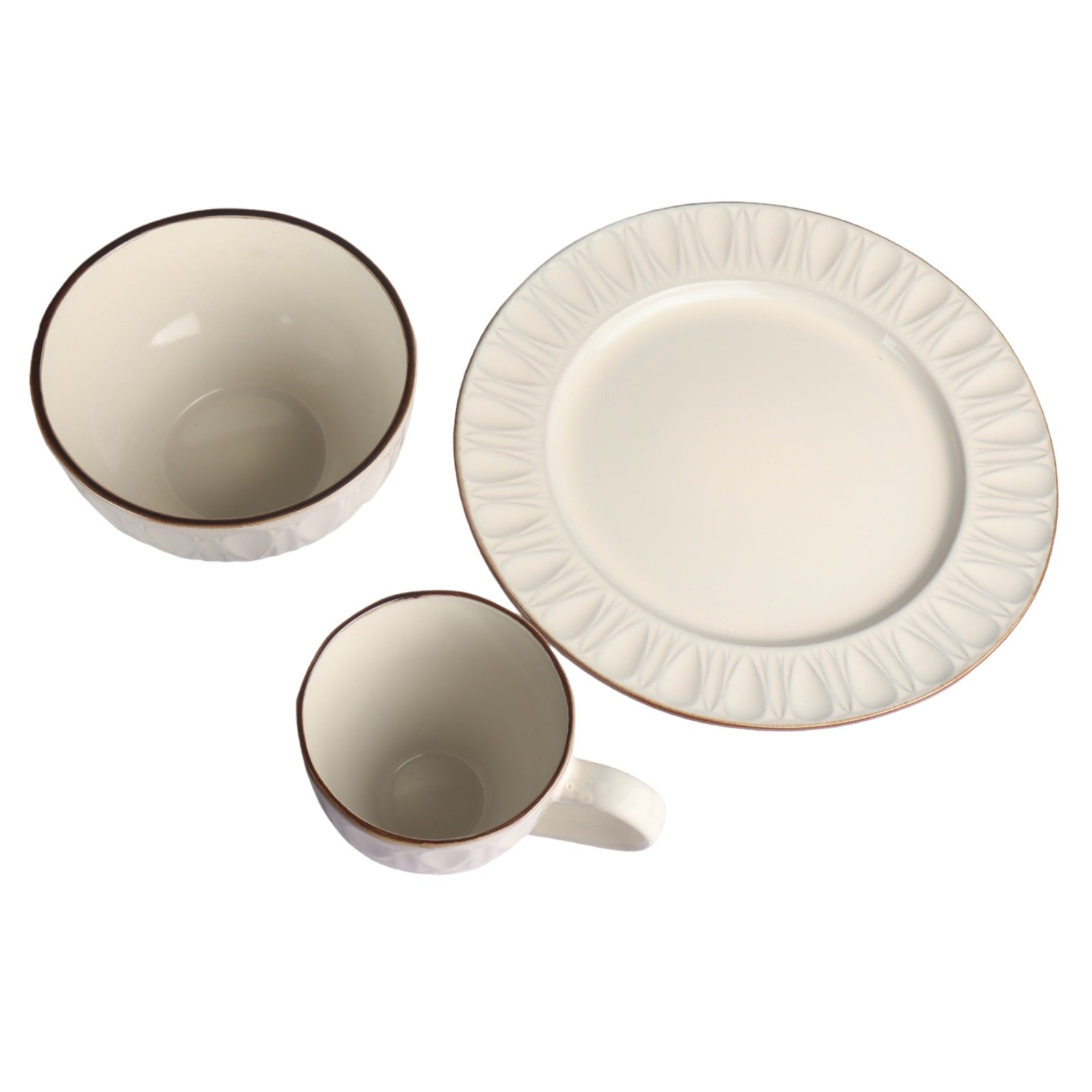 Ceramic Coffee Mug Embossed Reactive Design Colour SZL108-4