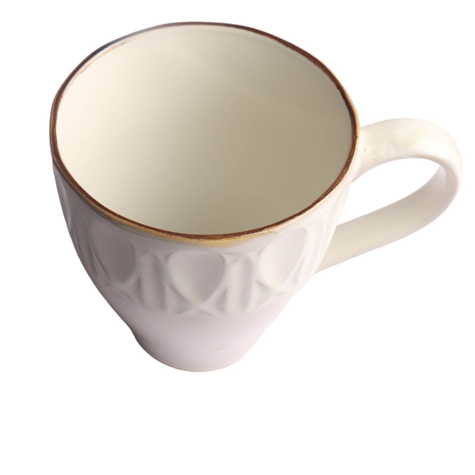 Ceramic Coffee Mug Embossed Reactive Design Colour SZL108-4