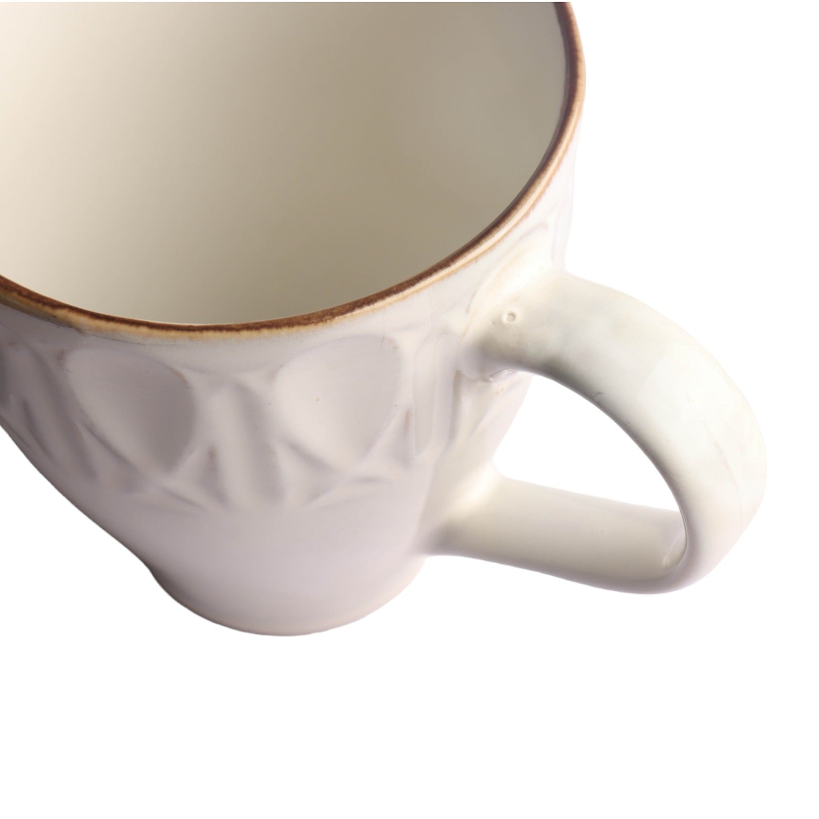 Ceramic Coffee Mug Embossed Reactive Design Colour SZL108-4