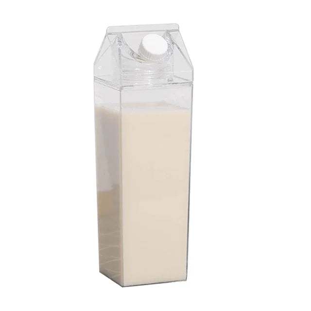 Milk Carton Bottle 500ml Acrylic Plastic