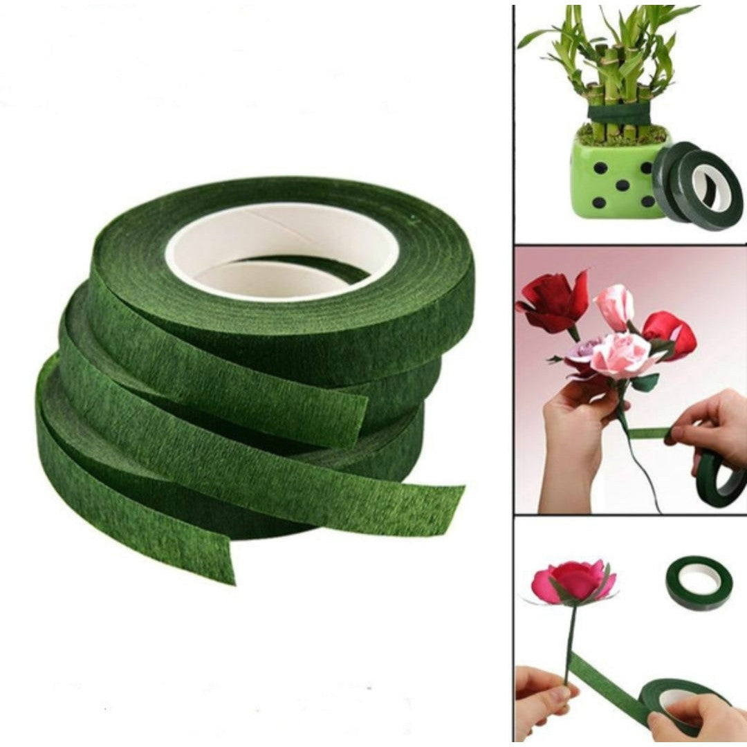 Floral Tape Green 1.2cmx27m 30-Yards