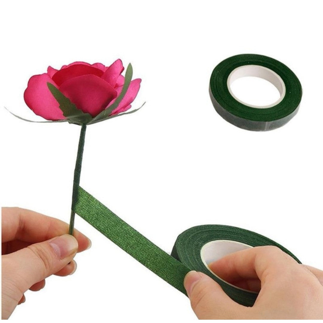 Floral Tape Green 1.2cmx27m 30-Yards