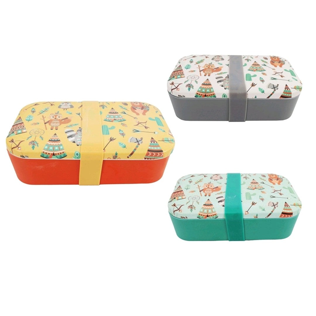 Melamine Lunchbox Bamboo 3 Colour 21148