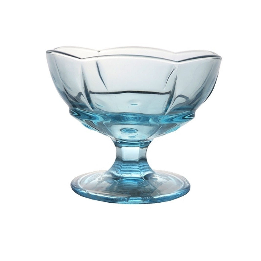Pasabahce Glass Ice Cream Dessert Bowl Blue 40329