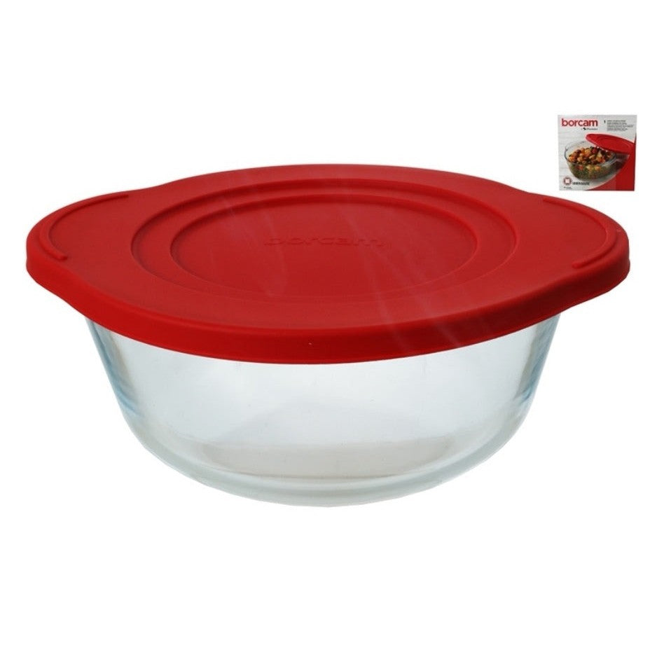 Borcam Cassrole Red Lid 450ml 24218