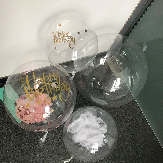 Plastic Ball Clear D8cm 3Pack