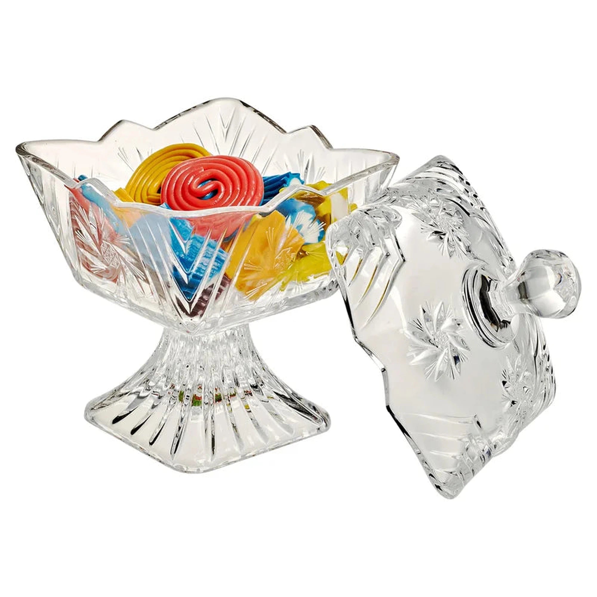 Pasabahce Stella Candy Bowl Footed with Lid 10x10cm 23993