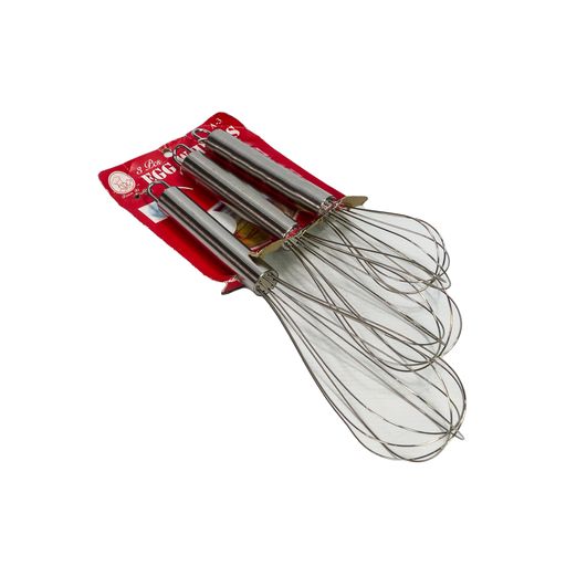 Stainless Steel Whisks 3pc Set