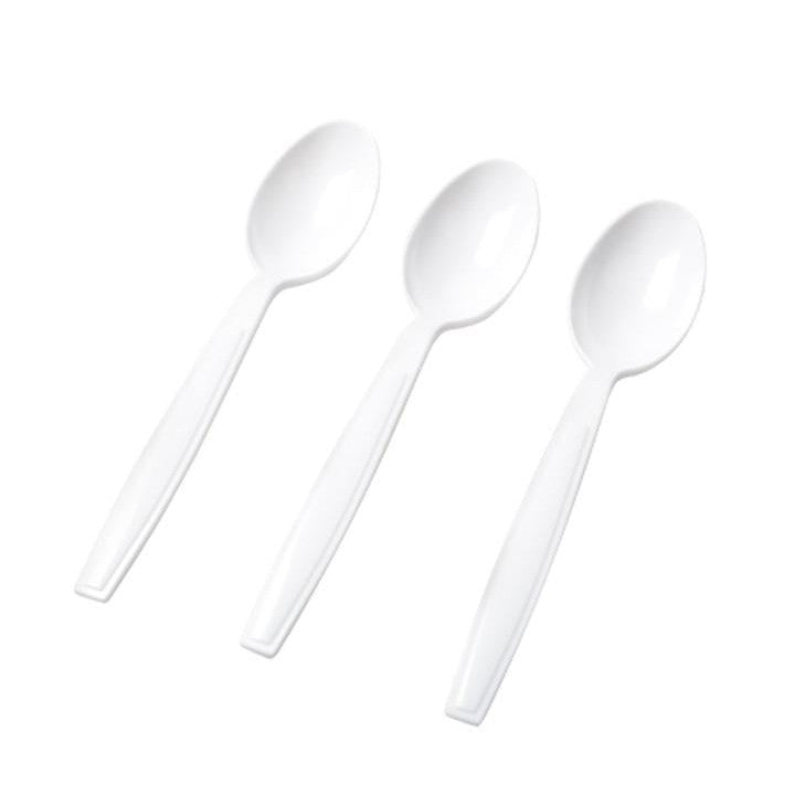 Disposable Teaspoons White 100pack