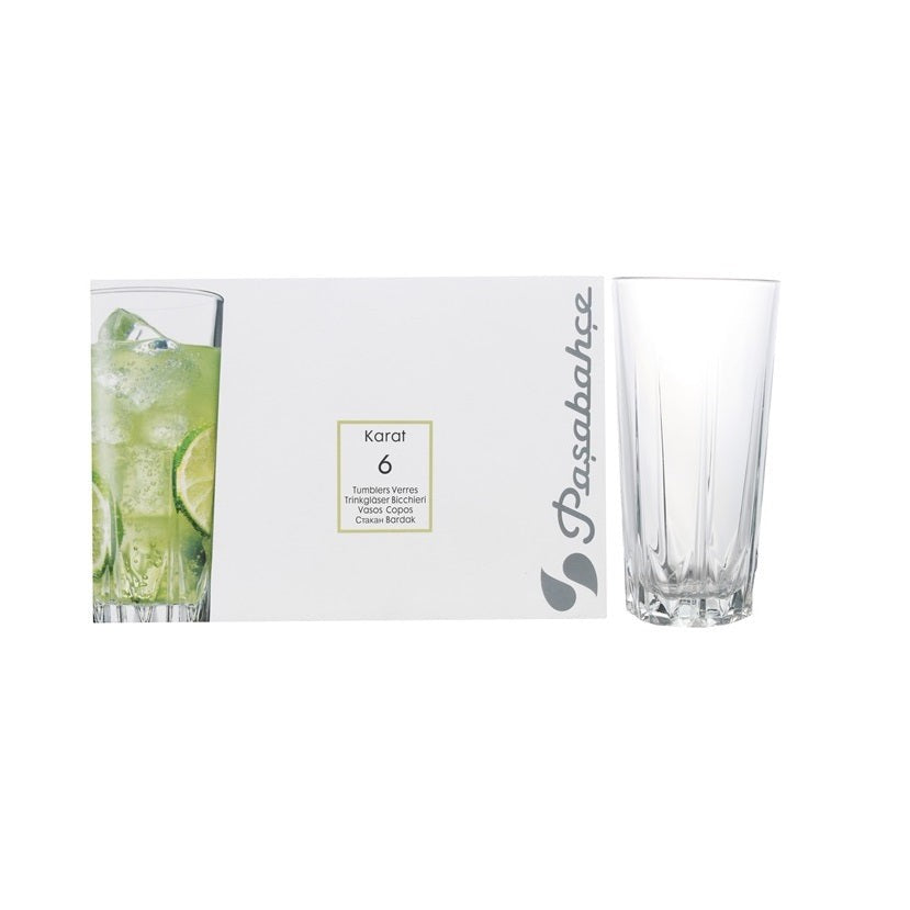 Pasabahce Karat Hiball Glass Tumbler 330ml 6pc