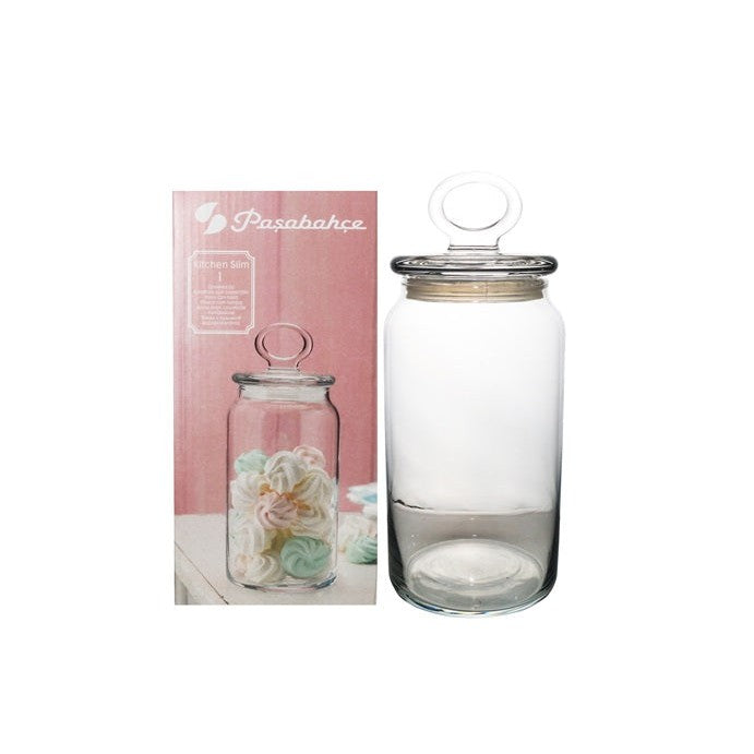 Pasabahce Glass Storage Jar 1.7L Kitchen Container Meduim 23931