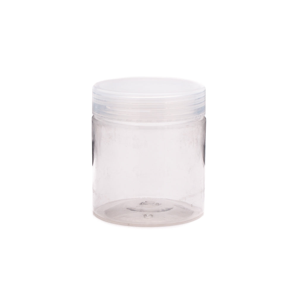 200ml PET Plastic Cosmetic Jar Bottle with Clear Lid WDP200