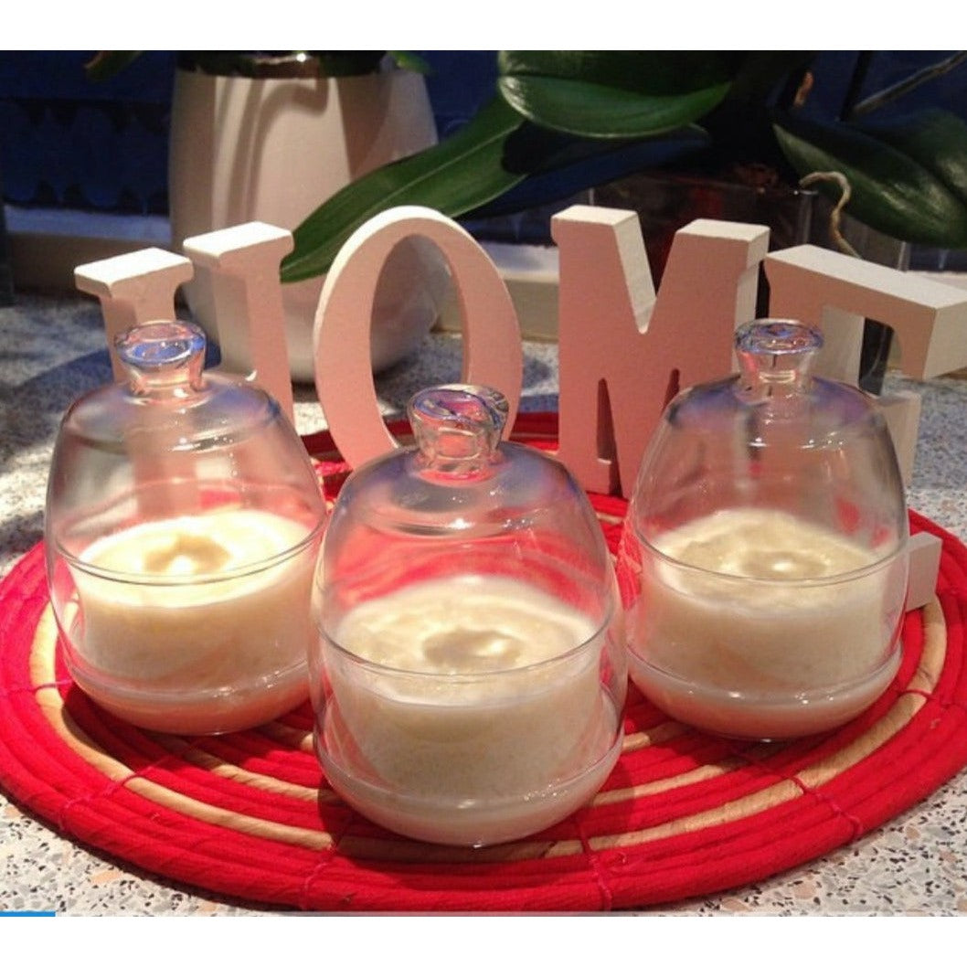 LAV Glass Dome Jar 260ml with Base SGN053