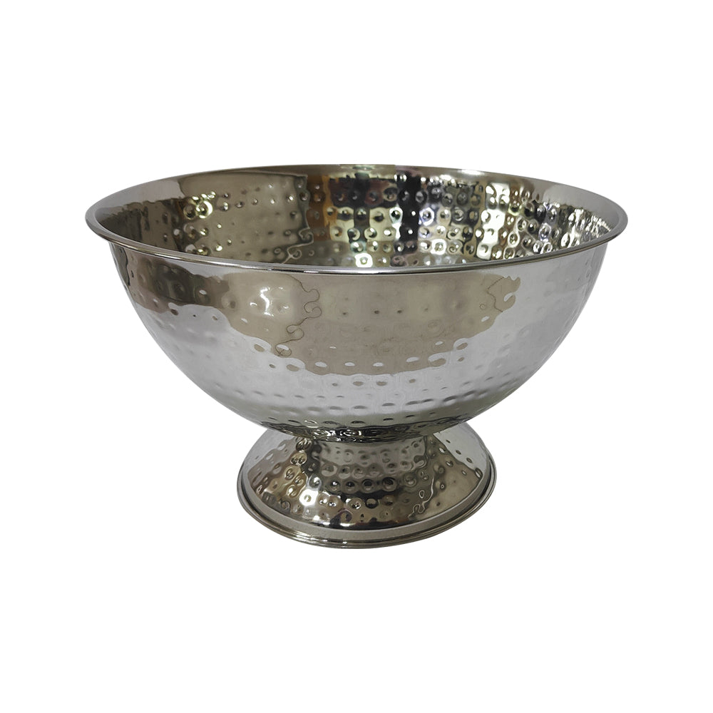 Punch Bowl 33cm Hammered Stainless Steel SGN2137