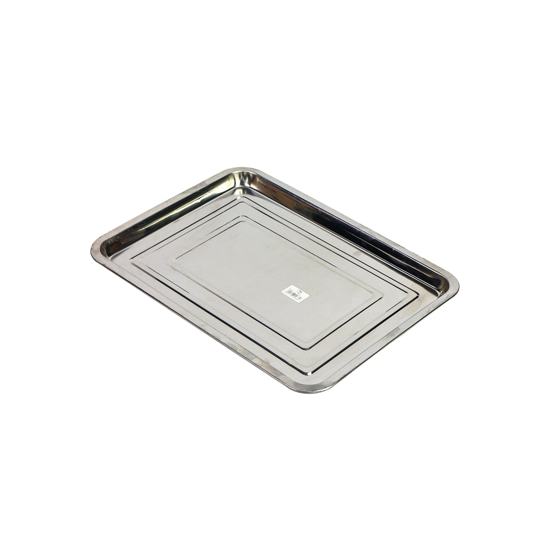 Butcher & Instrument Serving Tray 35x26cm Stainless Steel