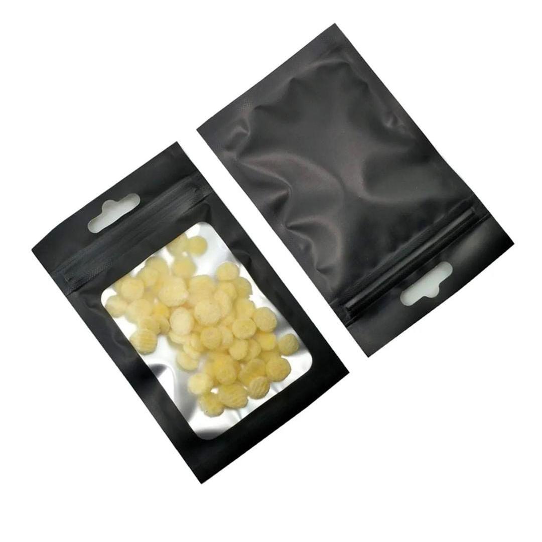 Holographic Resealable Bags 7x10cm Clear Window with Euro Punch Loop Hanging Hole 10pack