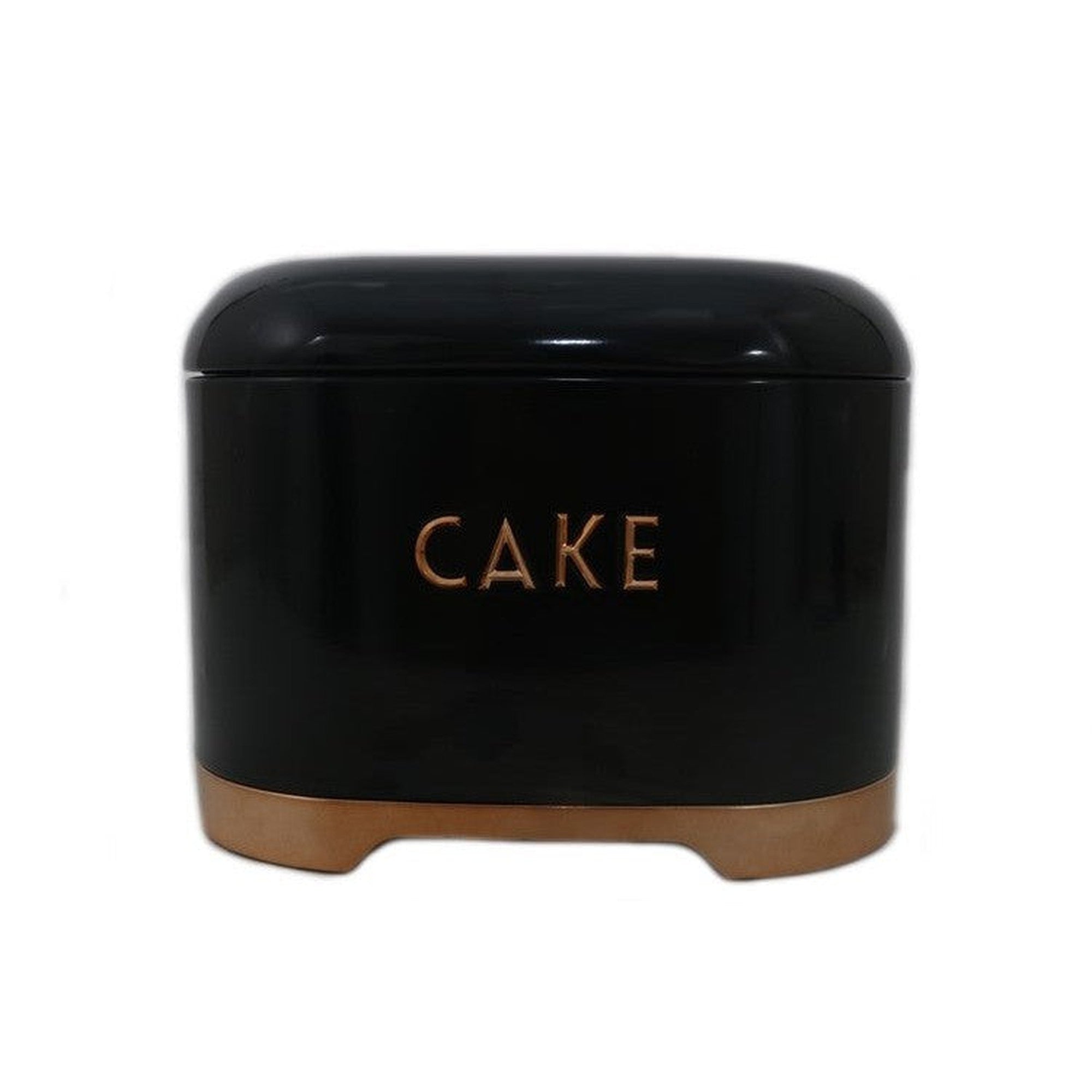 Retro Vintage Tin Cake Black Rose Gold