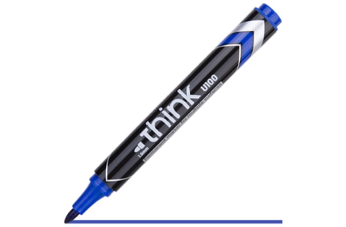 Deli Permenant Marker Blue Bullet 1.5mm EU10030 1pc