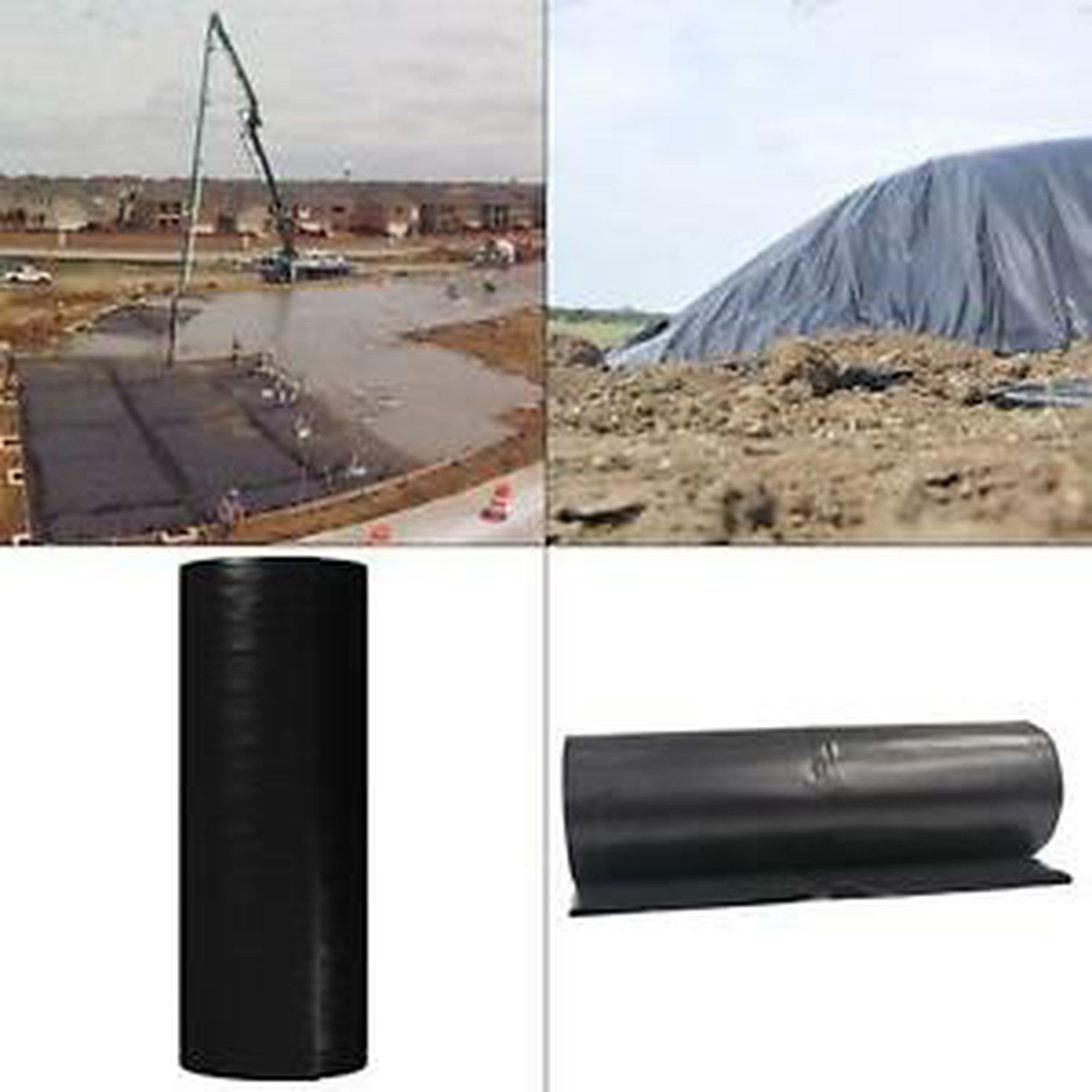 Plastic Flat Sheeting 1x1m 100mic Clear or Black