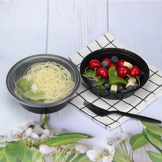 350ml Disposable Plastic Budget Tubs C35 - Recycle Takeway Containers 100pack