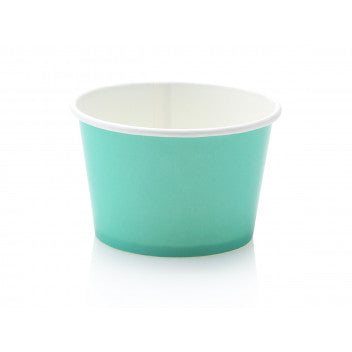 Ice Cream Paper Cups 250ml Pastel Mint Vintage Tubs 5pack