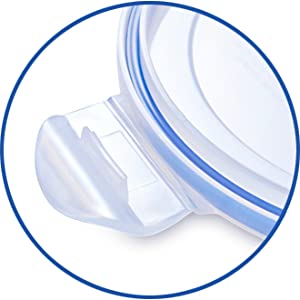 Food Saver Lunch Box Round Clip Lock 3pc Set