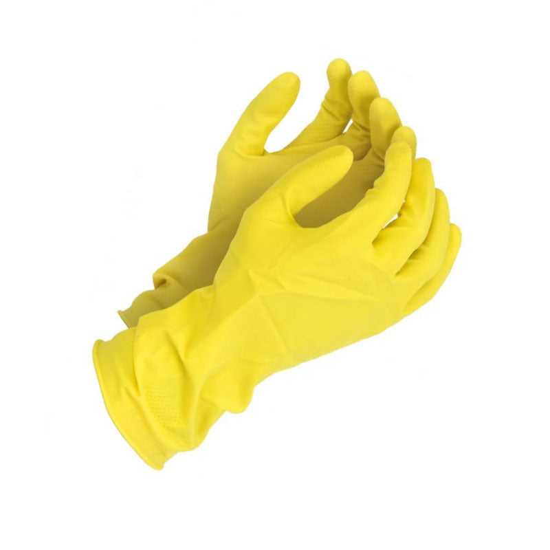 Latex Household Gloves Reusable Yellow