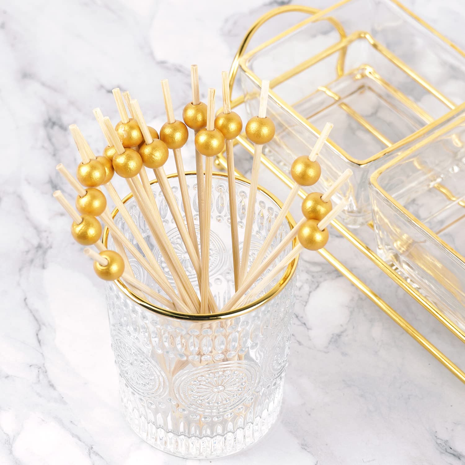 Wooden Cocktail Picks 12cm 50pack