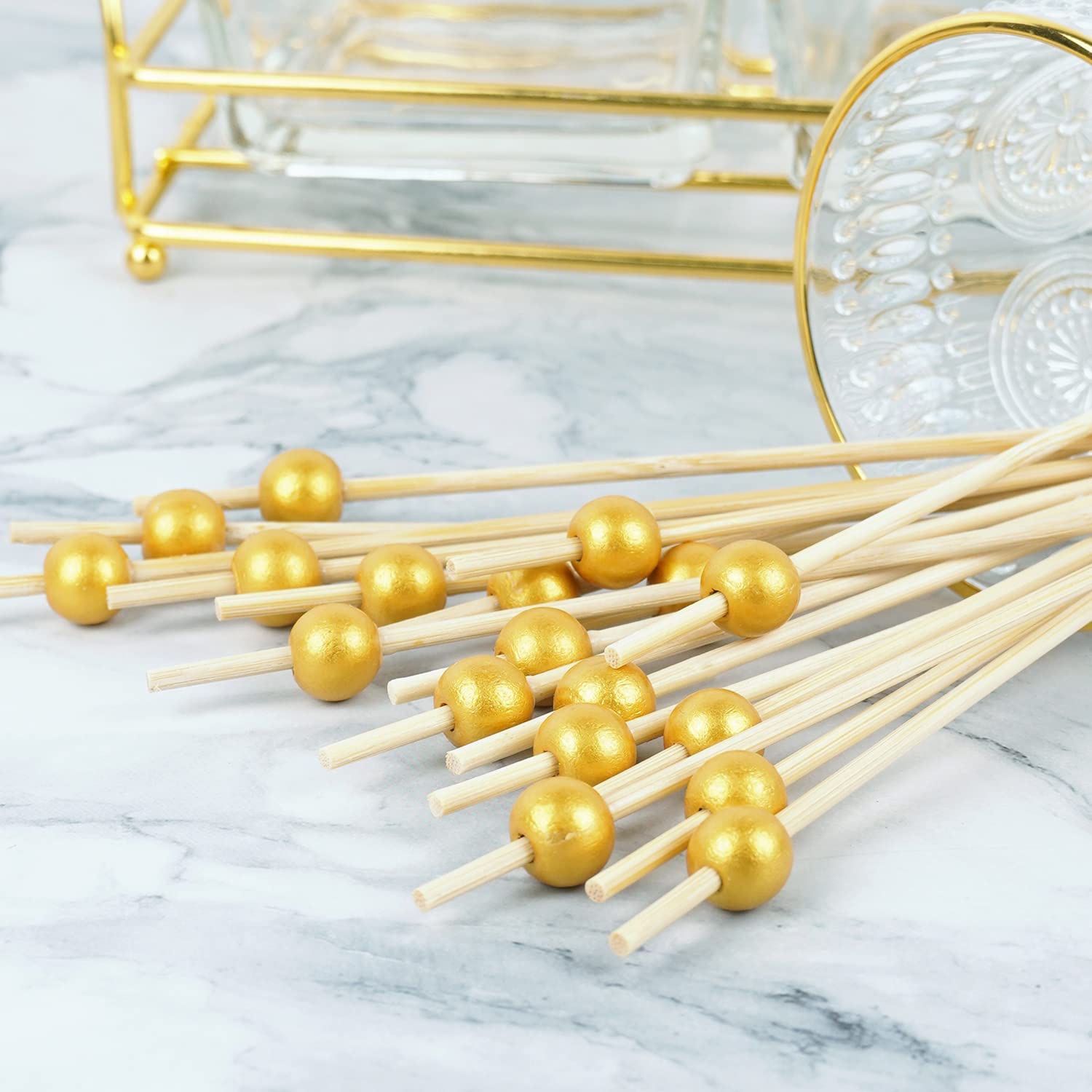 Wooden Cocktail Picks 12cm 50pack