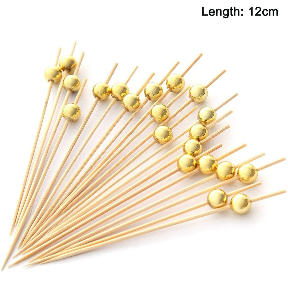 Wooden Cocktail Picks 12cm 50pack