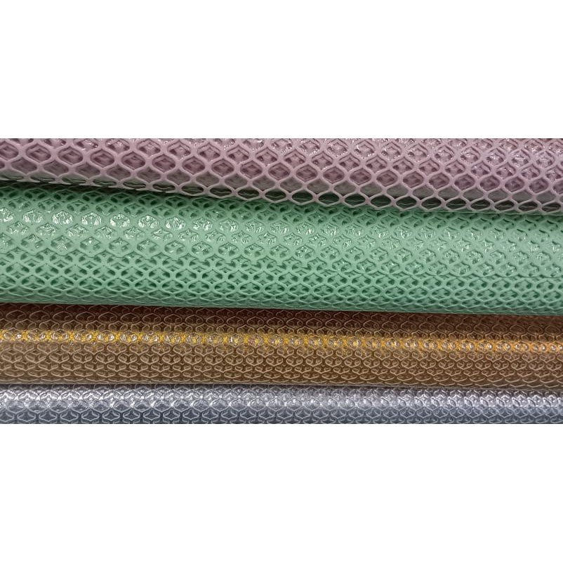 PVC Coated Polyeser Mesh Fabric Table Cover Clear 1.37x1m