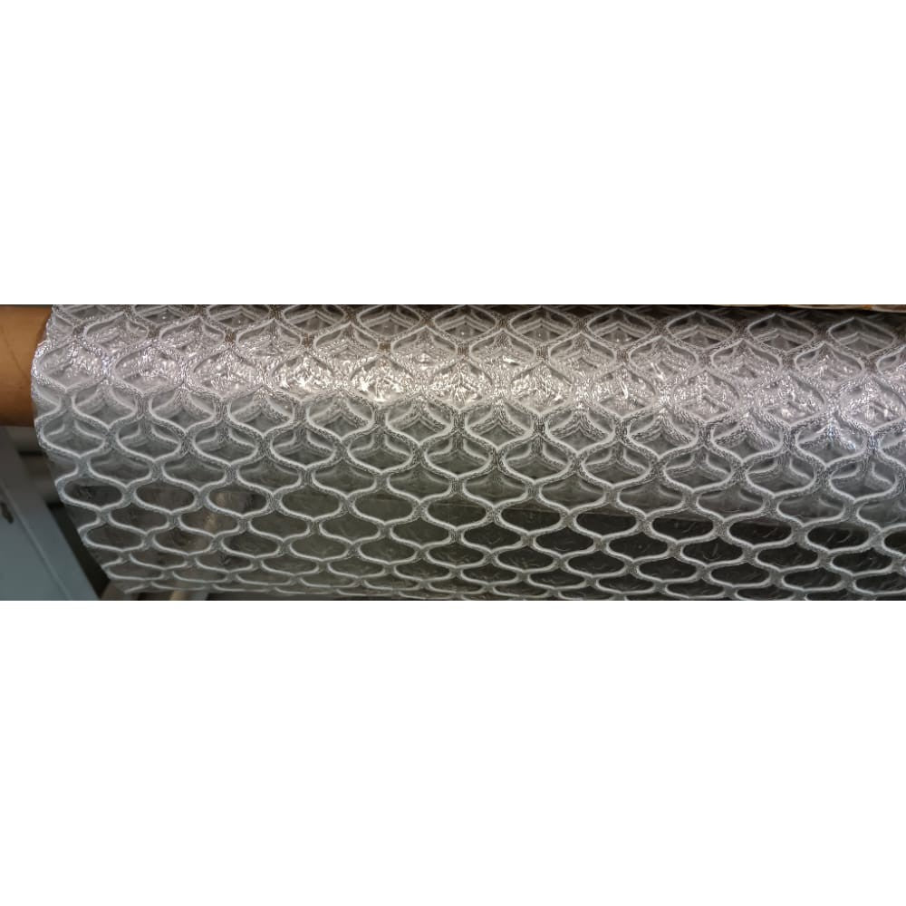 PVC Coated Polyeser Mesh Fabric Table Cover Clear 1.37x1m