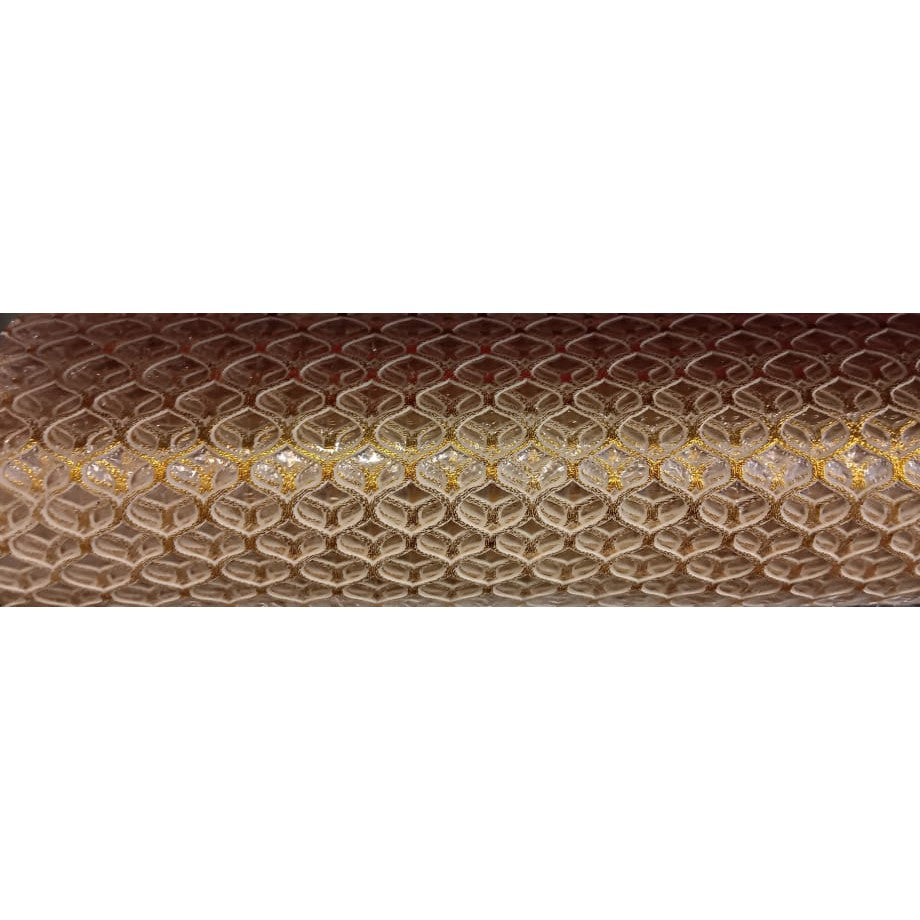 PVC Coated Polyeser Mesh Fabric Table Cover Clear 1.37x1m