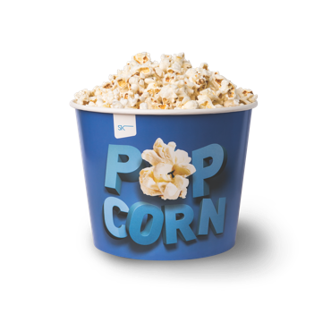 Popcorn Bucket 13oz SK Paper Container Holder