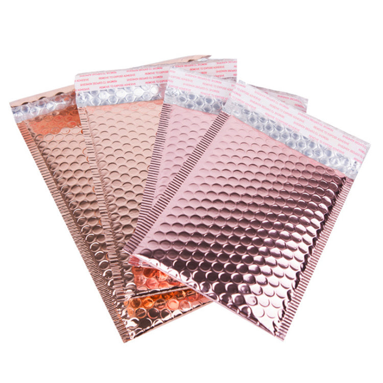 Bubble Pouch Mailer Bags Self-Seal Padded Envelope Rose Gold 15x20cm+4cm
