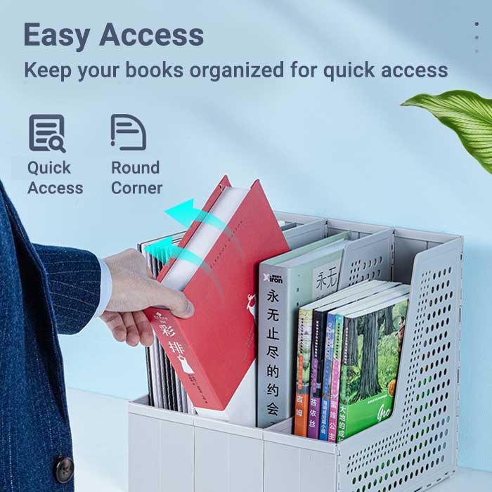 Deli Dark Grey Magazine Holder 288x50x300mm