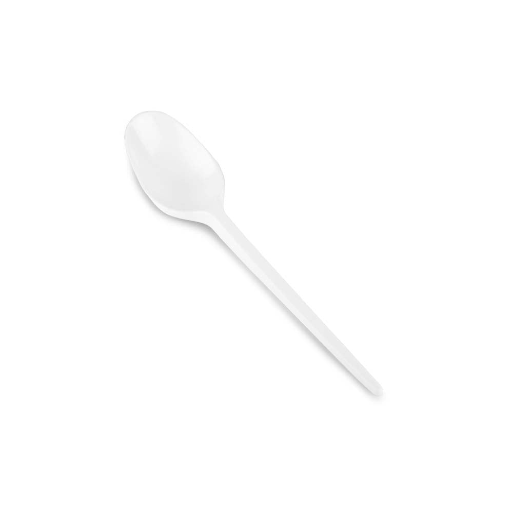 Disposable Dessert Spoon White 15.5cm 100pack