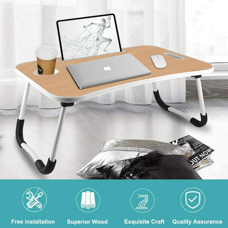 Foldable Laptop Table 60x40x26cm Portable Bed-Sofa Desk Large