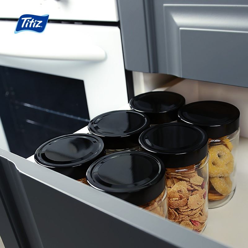 Titiz 1000ml Minnt Glass Storage Jar KC-270