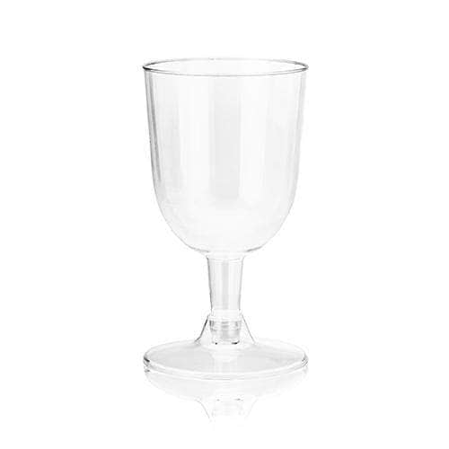 Disposable Party Cup 150ml Clear Glass with Detachable Base 10pack