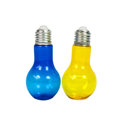 Bulb Shaped Mason Jar - Plastic Color Globe Bottle